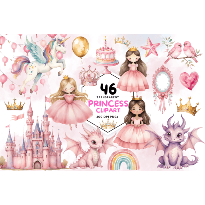 KIT DIGITAL PRINCESAS (PNG) 1