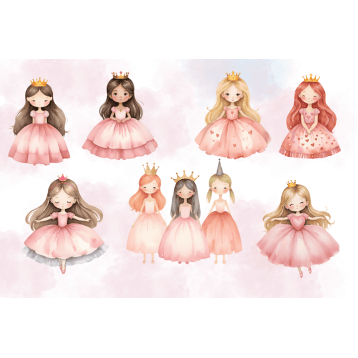 KIT DIGITAL PRINCESAS (PNG) 4