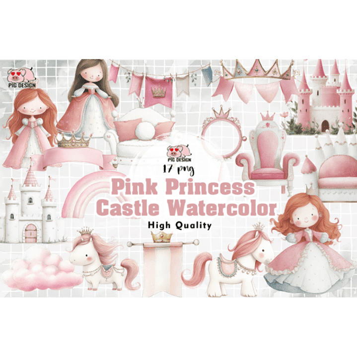 KIT DIGITAL PRINCESAS (PNG) 1