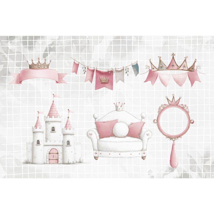 KIT DIGITAL PRINCESAS (PNG) 3