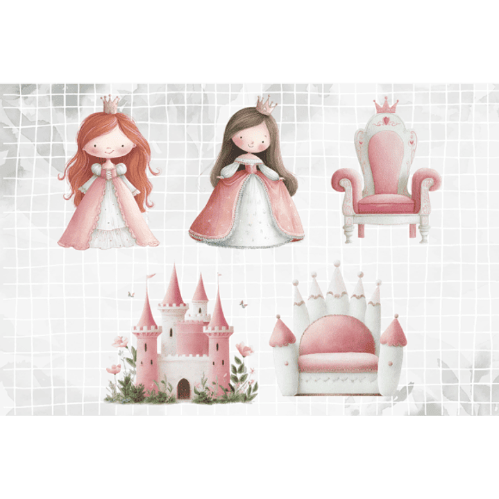 KIT DIGITAL PRINCESAS (PNG) 4