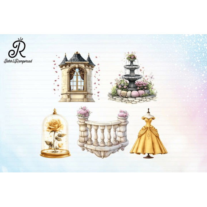 KIT DIGITAL PRINCESAS (PNG) 2