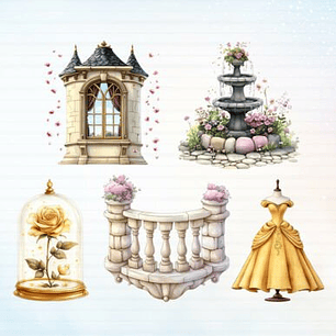 KIT DIGITAL PRINCESAS (PNG)