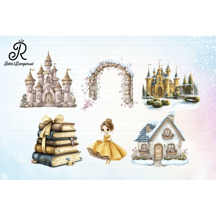 KIT DIGITAL PRINCESAS (PNG) 4