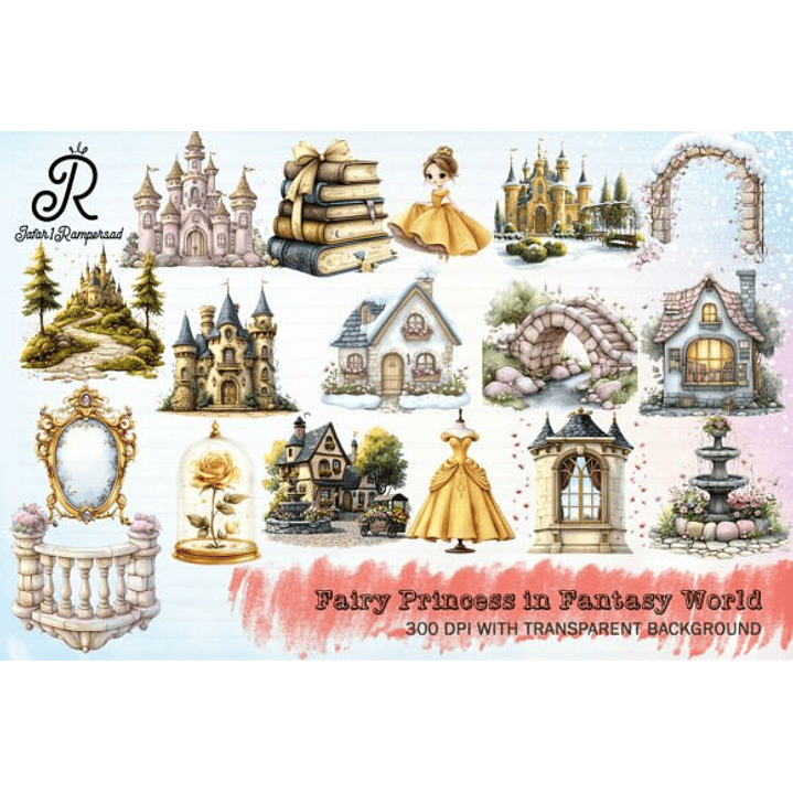 KIT DIGITAL PRINCESAS (PNG) 1