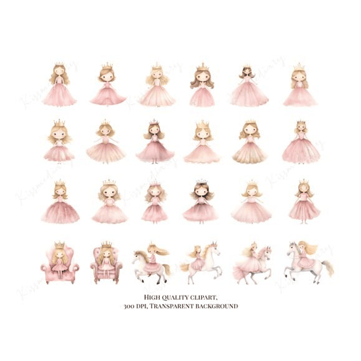 KIT DIGITAL PRINCESAS (PNG) 4
