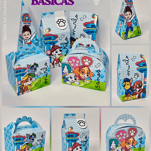 ARQUIVO DE CORTE CAIXAS BÁSICAS PATRULHA CANINA / FUNDO AUTOMÁTICO (STUDIO E PDF)