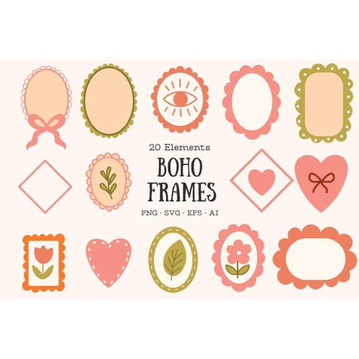 MOLDURAS/FRAMES BOHO (PNG) 1