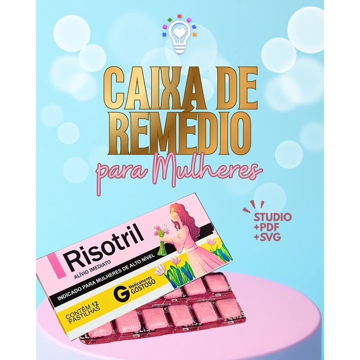 ARQUIVO DE CORTE CAIXA DE REMÉDIO / DIA DAS MULHERES / DIA DAS MÃES (STUDIO E PDF) 1