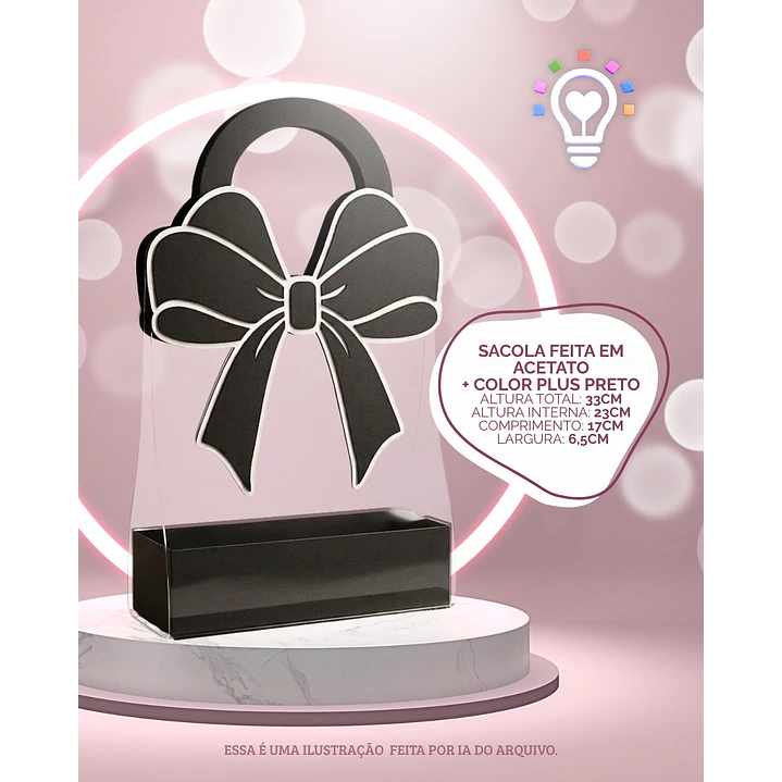 ARQUIVO DE CORTE SACOLA LAÇO (PDF + STUDIO + MOCKUP) 1