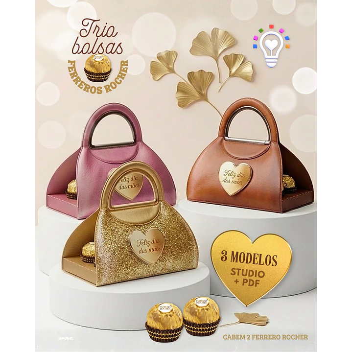 ARQUIVO DE CORTE BOLSINHA FERRERO ROCHER DIA DAS MÃES (STUDIO E PDF) 1