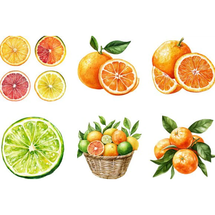 KIT DIGITAL FRUTAS CITRICAS (PNG) 2