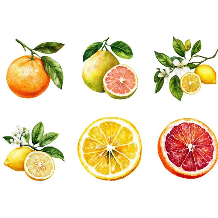 KIT DIGITAL FRUTAS CITRICAS (PNG) 3