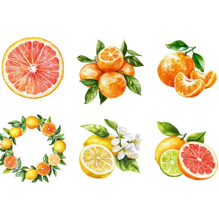 KIT DIGITAL FRUTAS CITRICAS (PNG) 4