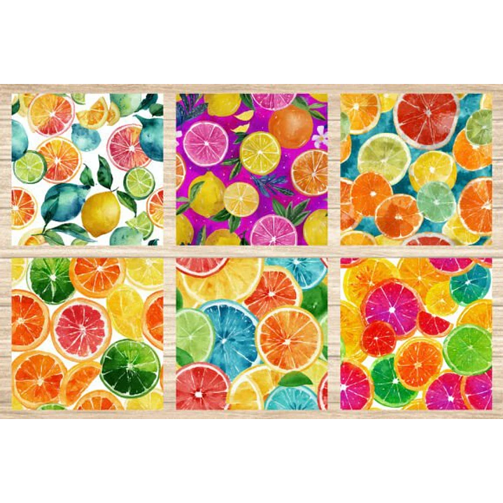 PAPEL DIGITAL FRUTAS CITRICAS (PNG) 3