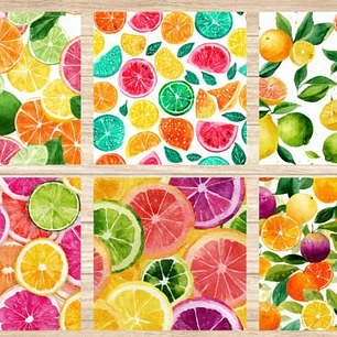 PAPEL DIGITAL FRUTAS CITRICAS (PNG)