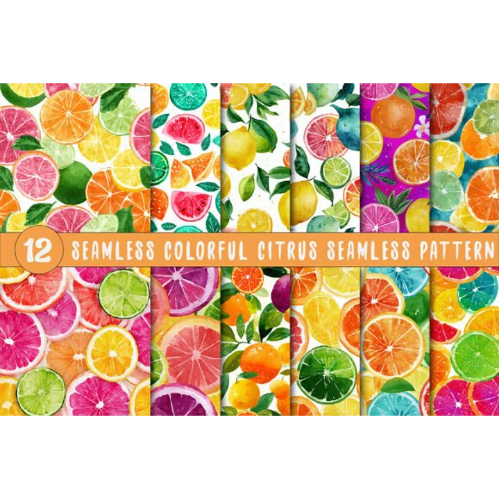 PAPEL DIGITAL FRUTAS CITRICAS (PNG) 1