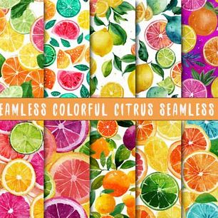 PAPEL DIGITAL FRUTAS CITRICAS (PNG)