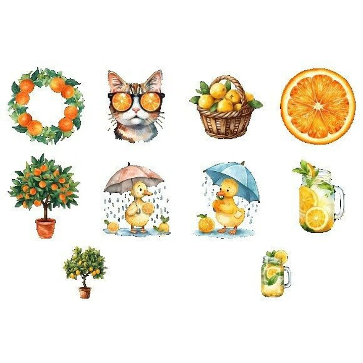 KIT DIGITAL FRUTAS CITRICAS/CITRICOS (PNG) 2