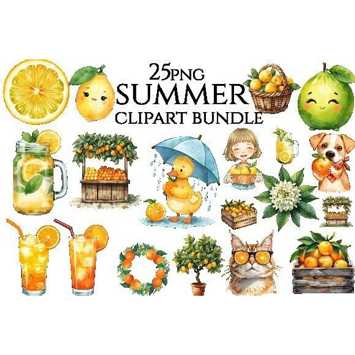 KIT DIGITAL FRUTAS CITRICAS/CITRICOS (PNG) 1