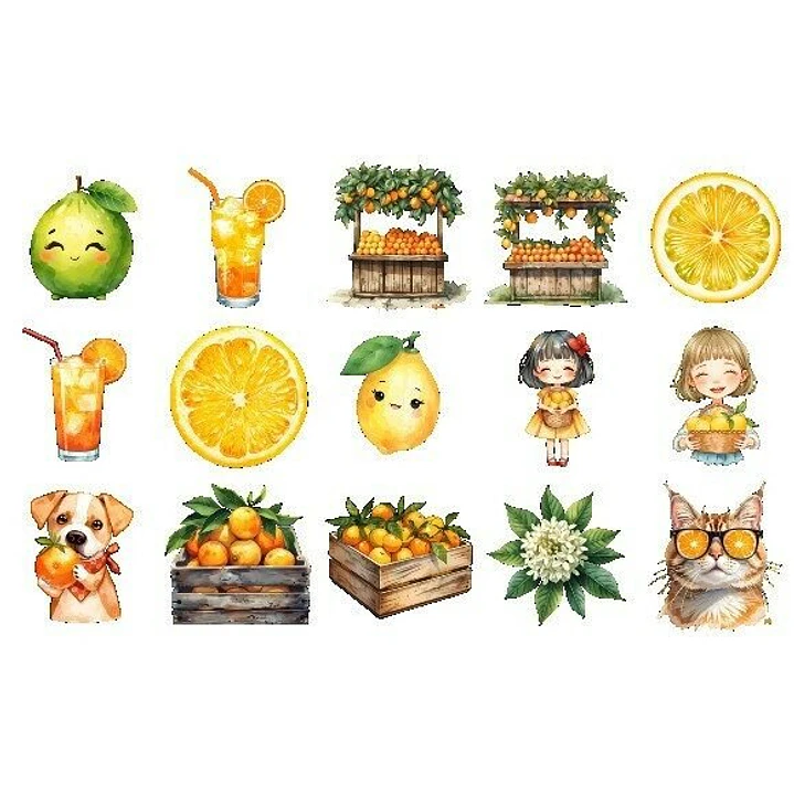 KIT DIGITAL FRUTAS CITRICAS/CITRICOS (PNG) 3