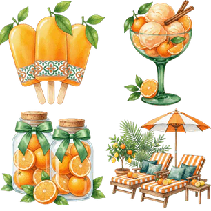 KIT DIGITAL FRUTAS CITRICAS (PNG)