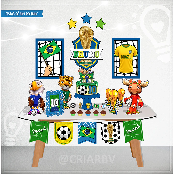 ARQUIVO DE CORTE KIT SÓ UM BOLINHO COPA DO MUNDO BRASIL 2026 (STUDIO E PDF) 1