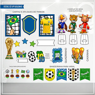 ARQUIVO DE CORTE KIT SÓ UM BOLINHO COPA DO MUNDO BRASIL 2026 (STUDIO E PDF)