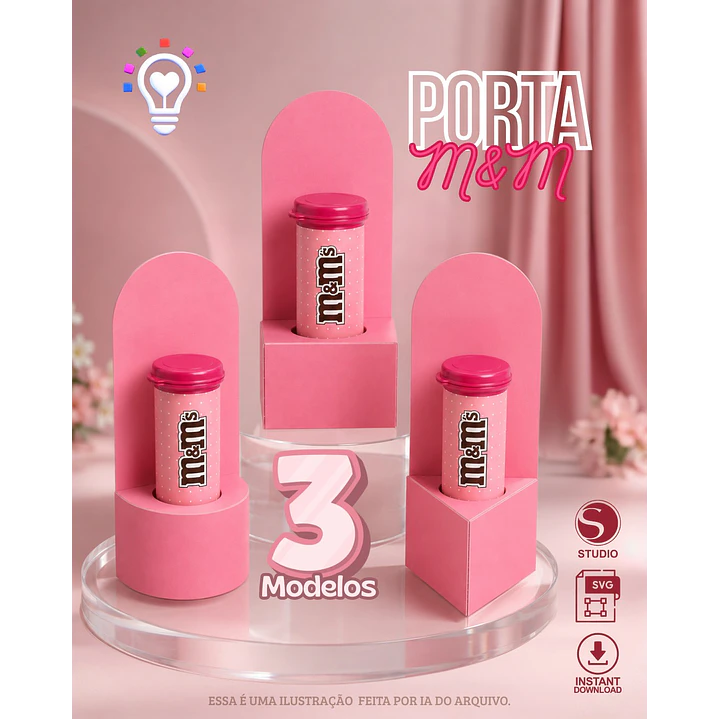 ARQUIVO DE CORTE MOLDE PORTA M&M (STUDIO E SVG) 1