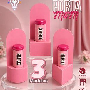 ARQUIVO DE CORTE MOLDE PORTA M&M (STUDIO E SVG)