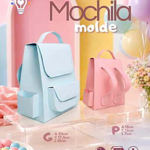 ARQUIVO DE CORTE MOCHILINHA + MOLDE (STUDIO E SVG)