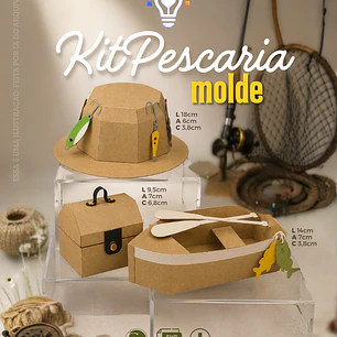 ARQUIVO DE CORTE KIT PESCARIA + MOLDE (STUDIO E SVG)