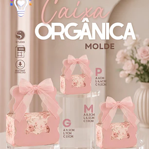 ARQUIVO DE CORTE TRIO DE CAIXA ORGÂNICA + MOLDE (STUDIO)