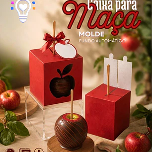 ARQUIVO DE CORTE CAIXA PARA MAÇA DO AMOR + FUNDO AUTOMATICO (STUDIO)