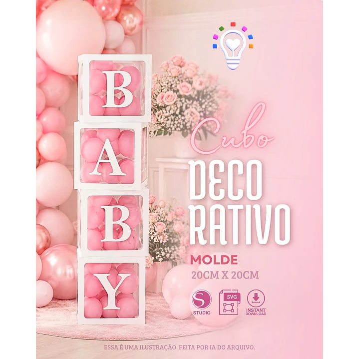 ARQUIVO DE CORTE CUBOS DECORATIVO (STUDIO E SVG) 1