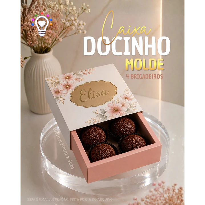 ARQUIVO DE CORTE CAIXA PARA DOCINHO E BRIGADEIRO GAVETA (STUDIO E SVG) 1