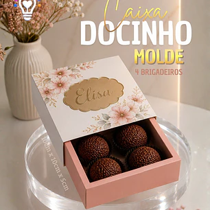ARQUIVO DE CORTE CAIXA PARA DOCINHO E BRIGADEIRO GAVETA (STUDIO E SVG)