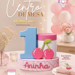 ARQUIVO DE CORTE CENTRO DE MESA (STUDIO E SVG)