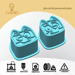 ARQUIVO IMPRESSÃO 3D EJETOR DE BRIGADEIRO CACHORRO BLUEY  (Formato 3mf)
