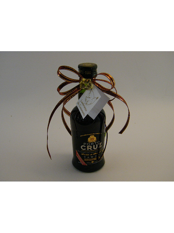 C6144 - Garrafa vinho do porto decorada com laço em fita