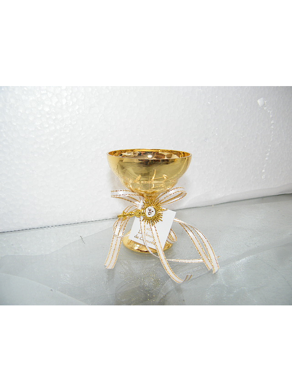 C11301 - Cálice dourado decorado na base  