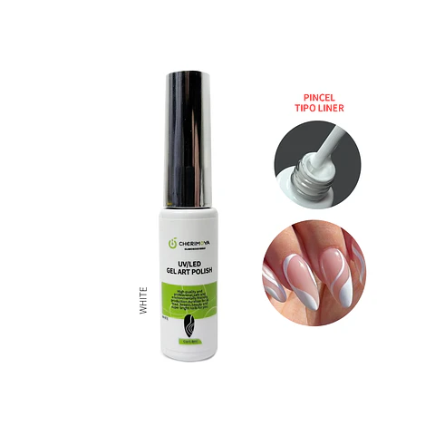 GEL ART PUNTA PINCEL BLANCO CHERIMOYA
