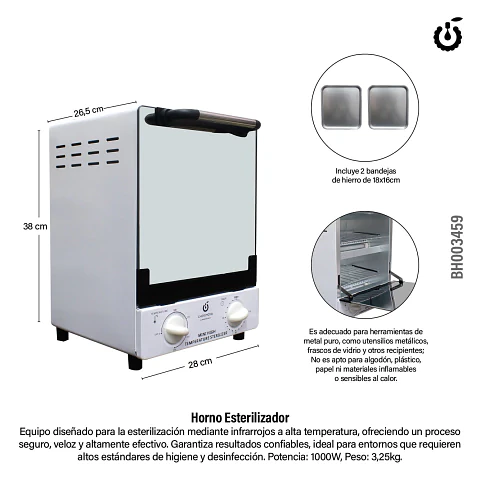HORNO ESTERILIZADOR CHERIMOYA