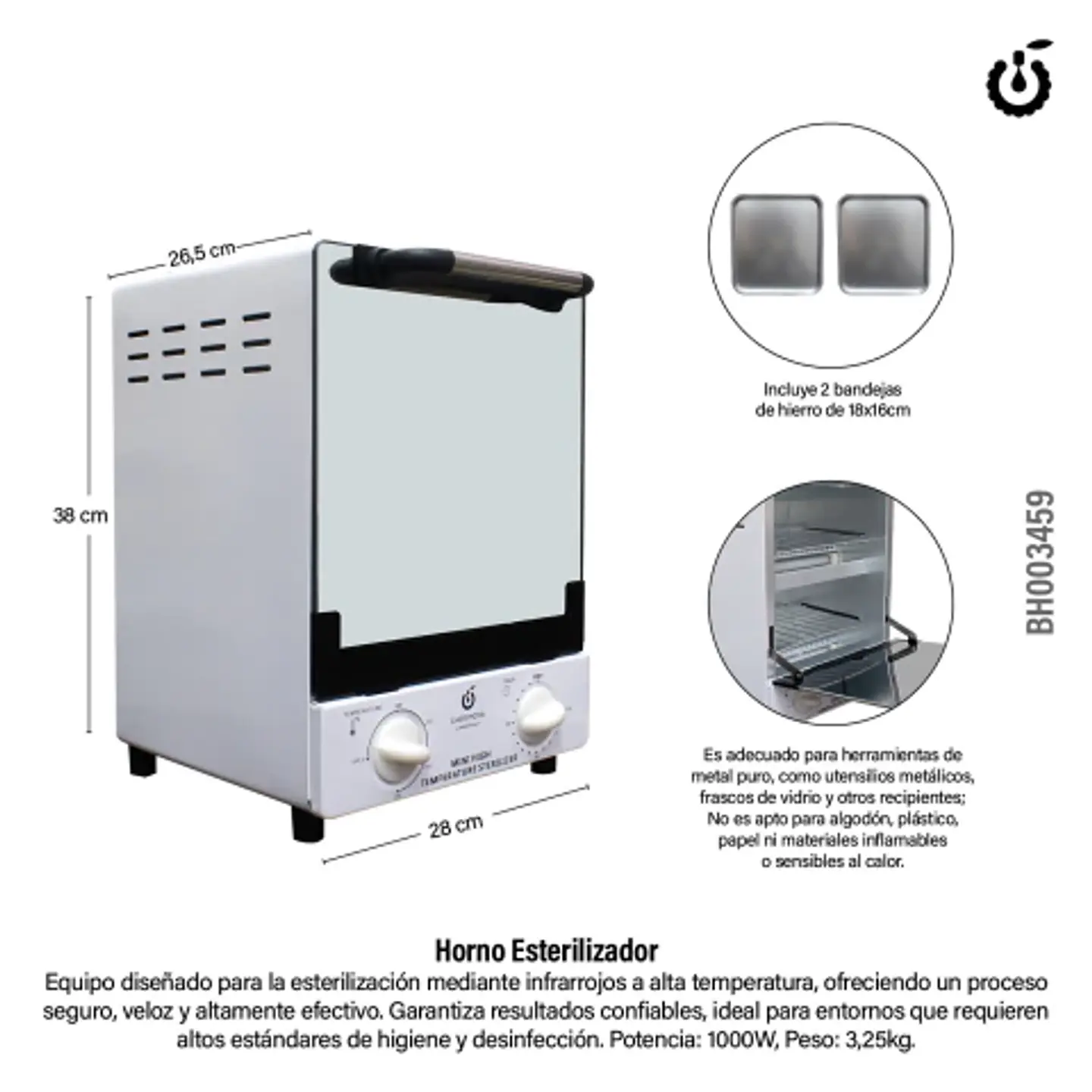 HORNO ESTERILIZADOR CHERIMOYA 1