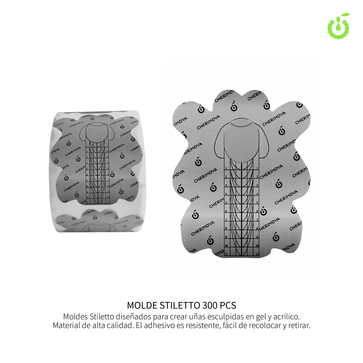 MOLDE PARA ESCULPIDO ROLLO DE 300 PIEZAS CHERIMOYA 1