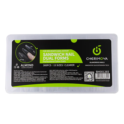 MOLDES DUAL SYSTEM SANDWICH ALMOND X 300 PIEZAS CHERIMOYA