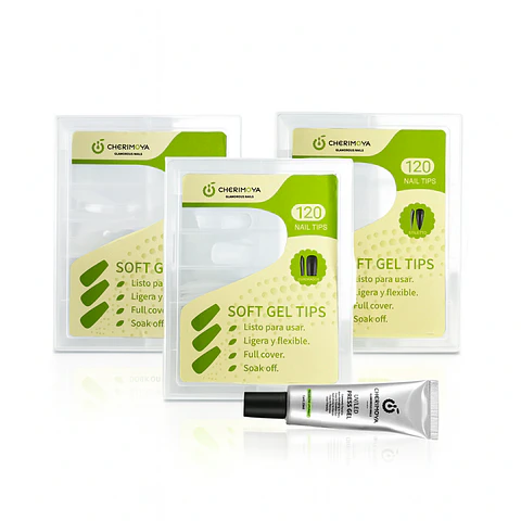 UÑAS SOFT GEL X 120 UNIDADES CHERIMOYA