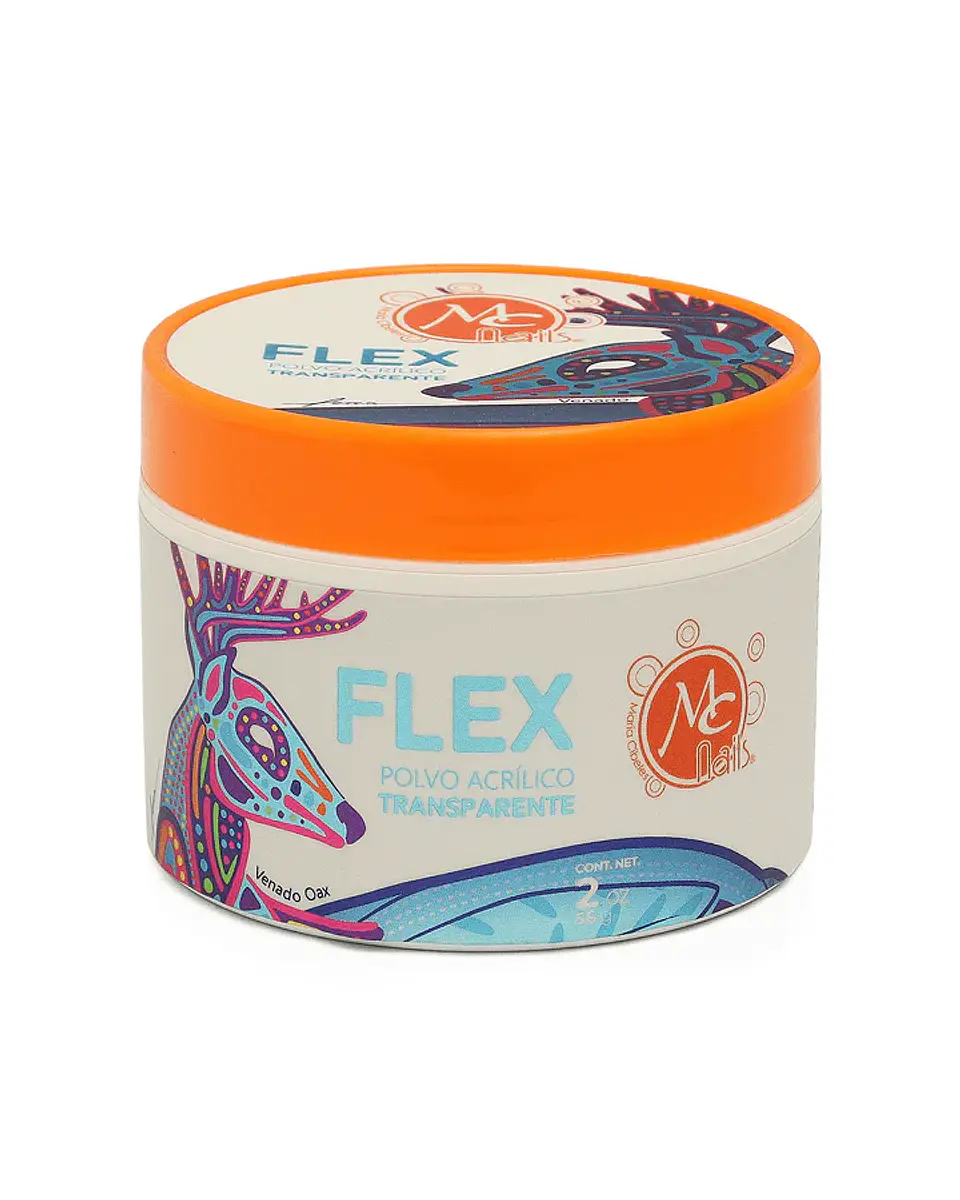 POLVO ACRILICO FLEX TRANSPARENTE 2OZ MC  1