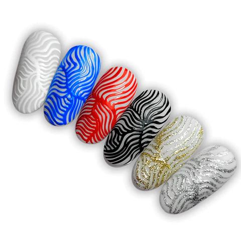SET GEL ART POLISH X 6 PIEZAS CHERIMOYA