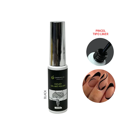 GEL ART PUNTA PINCEL NEGRO CHERIMOYA